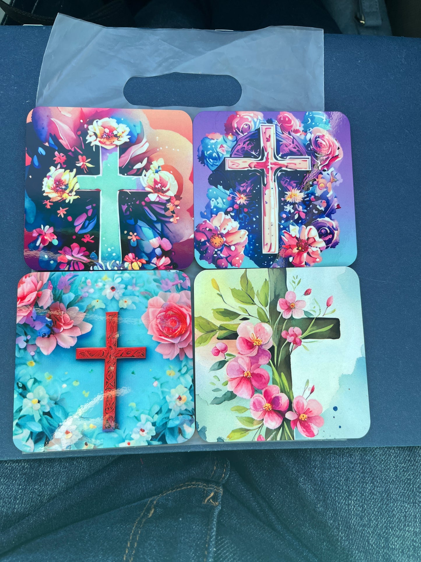 COASTERS: Variety 4pack of Faith Square