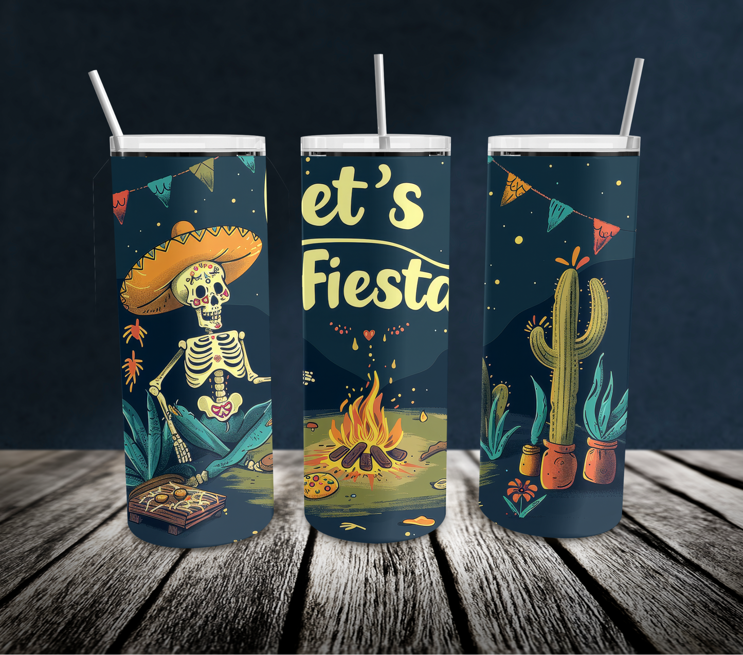 20oz: Let’s Fiesta - blue