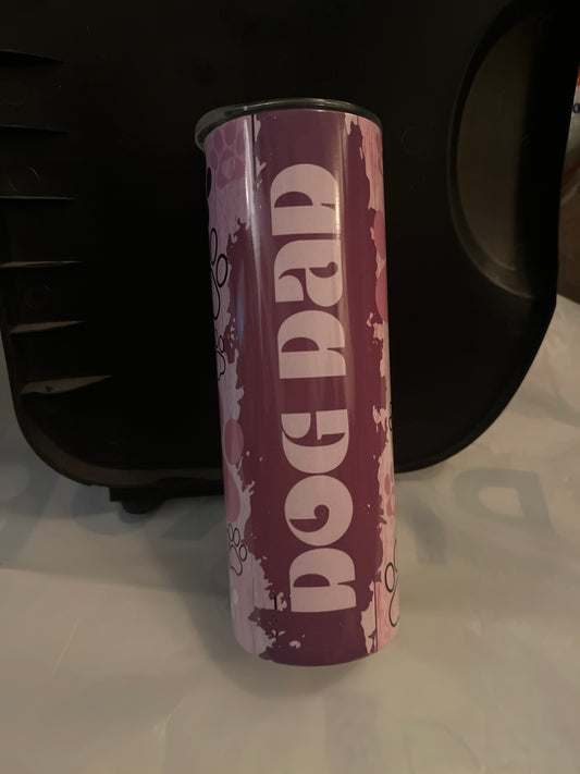 20oz: Dog Dad Purple
