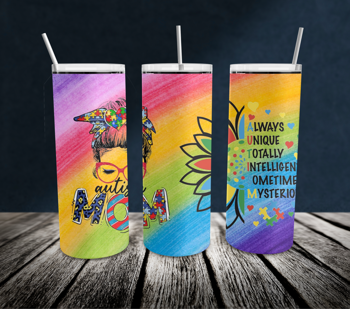 20oz: Autism Mom Messy