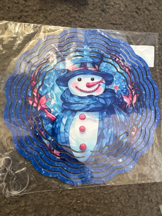 WIND SPINNER: Snowman 8 inch size