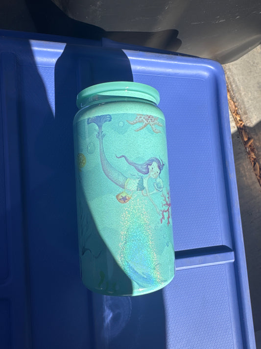 16oz Stainess Can: Sealife