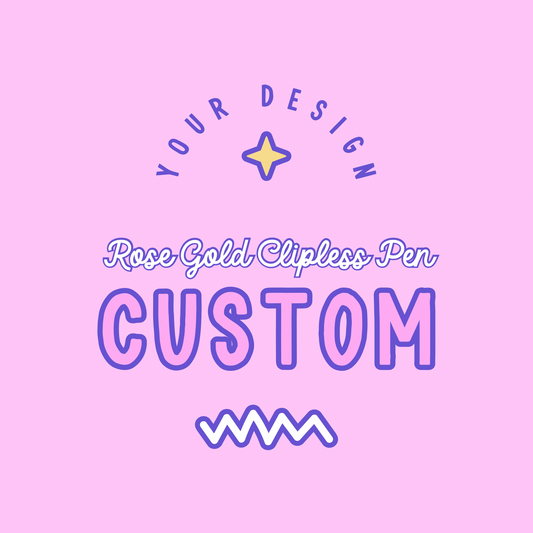 CUSTOM: Rose Gold Clipless Sublimation Pens