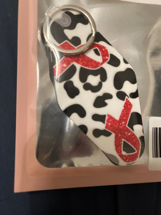 KEYCHAIN: Pink Ribbon Motel Keychain