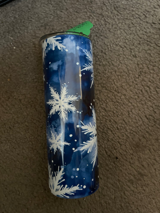 20oz: Snowflake Blue
