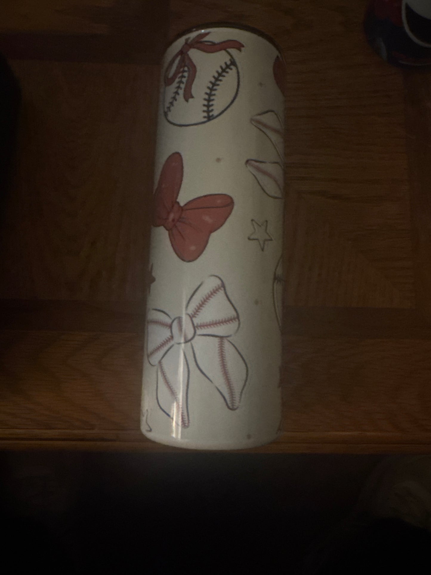 20oz Baseball Bow
