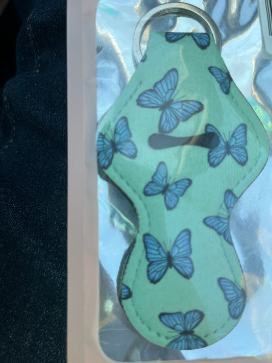 NEOPRENE CHAPSTICK HOLDER: Butterfly