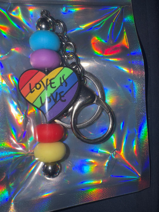 BAR KEYCHAIN: Love is Love