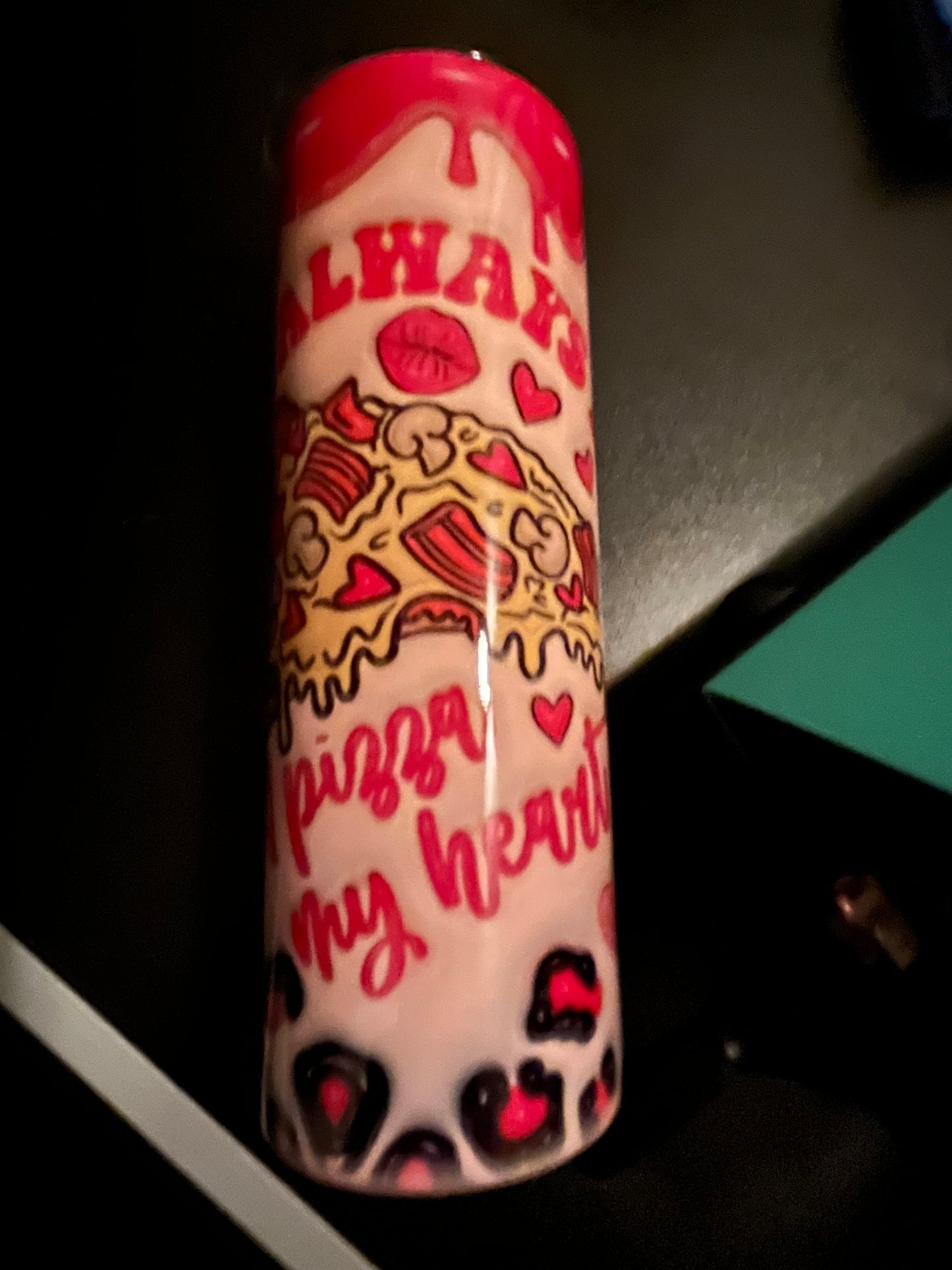 20oz: Pizza My Heart on Pink