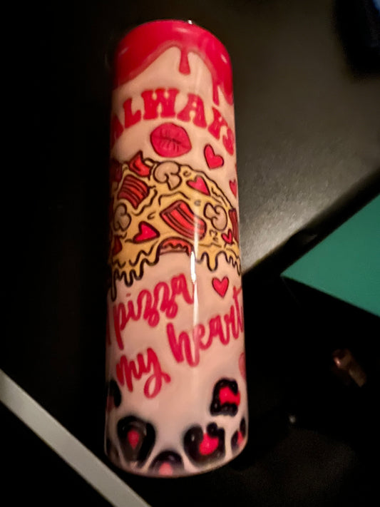 20oz: Pizza My Heart on Pink