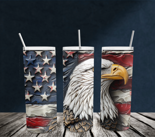 20oz: Eagle USA Flag