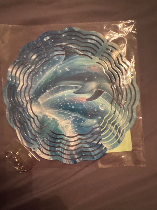 WIND SPINNER: Dolphin 8 inch size
