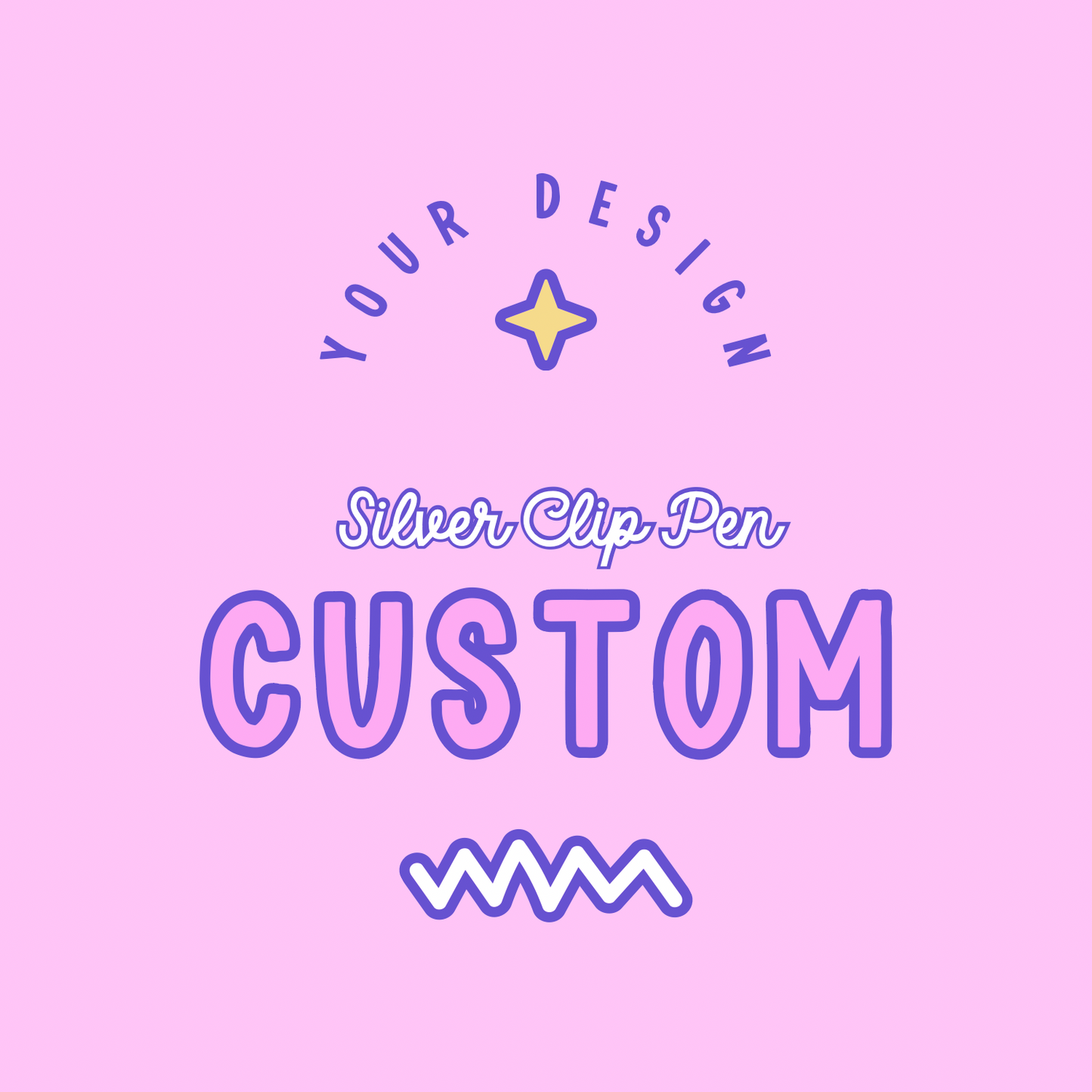 CUSTOM: Silver Clip Sublimation Pens
