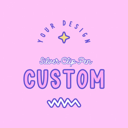 CUSTOM: Silver Clip Sublimation Pens