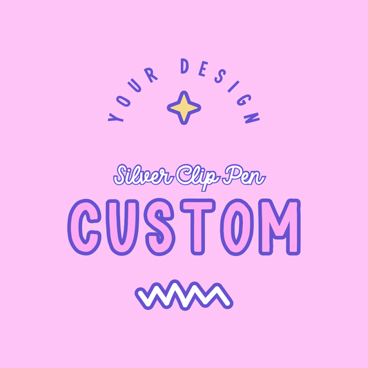 CUSTOM: Silver Clip Sublimation Pens