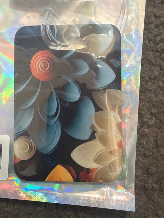 LUGGAGE TAG: Blue Flower