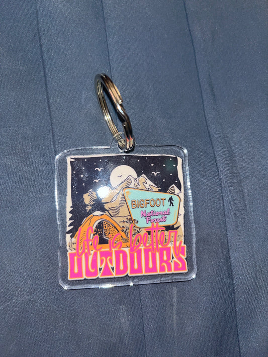 KEYCHAIN: Life is better Outdoors on square