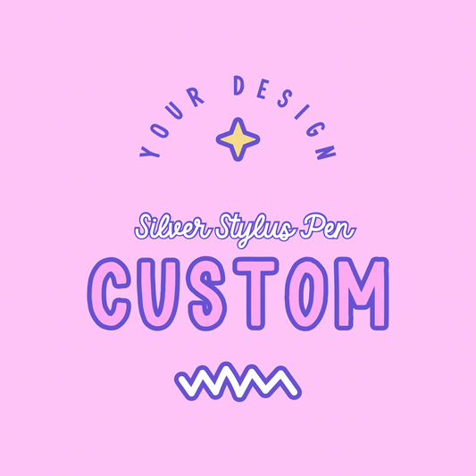 CUSTOM: Silver Stylus Sublimation Pens