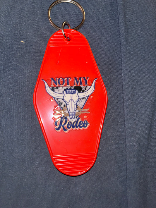 MOTEL KEYCHAIN: Not My First Rodeo on Red