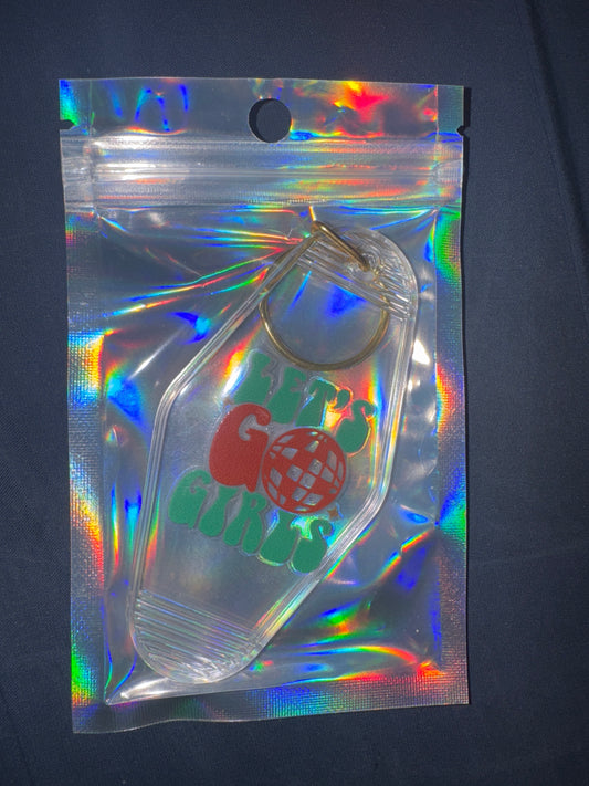 MOTEL KEYCHAIN: Let’s Go Girls on Glow