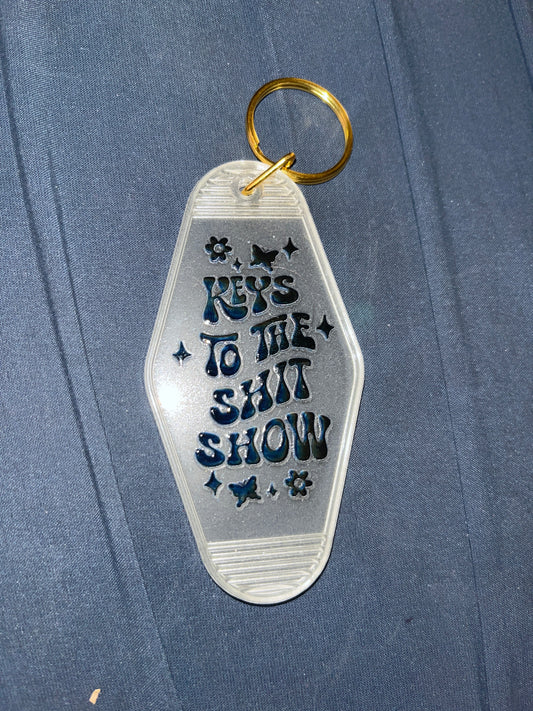 MOTEL KEYCHAIN: Keys to The Shit Show on Glow