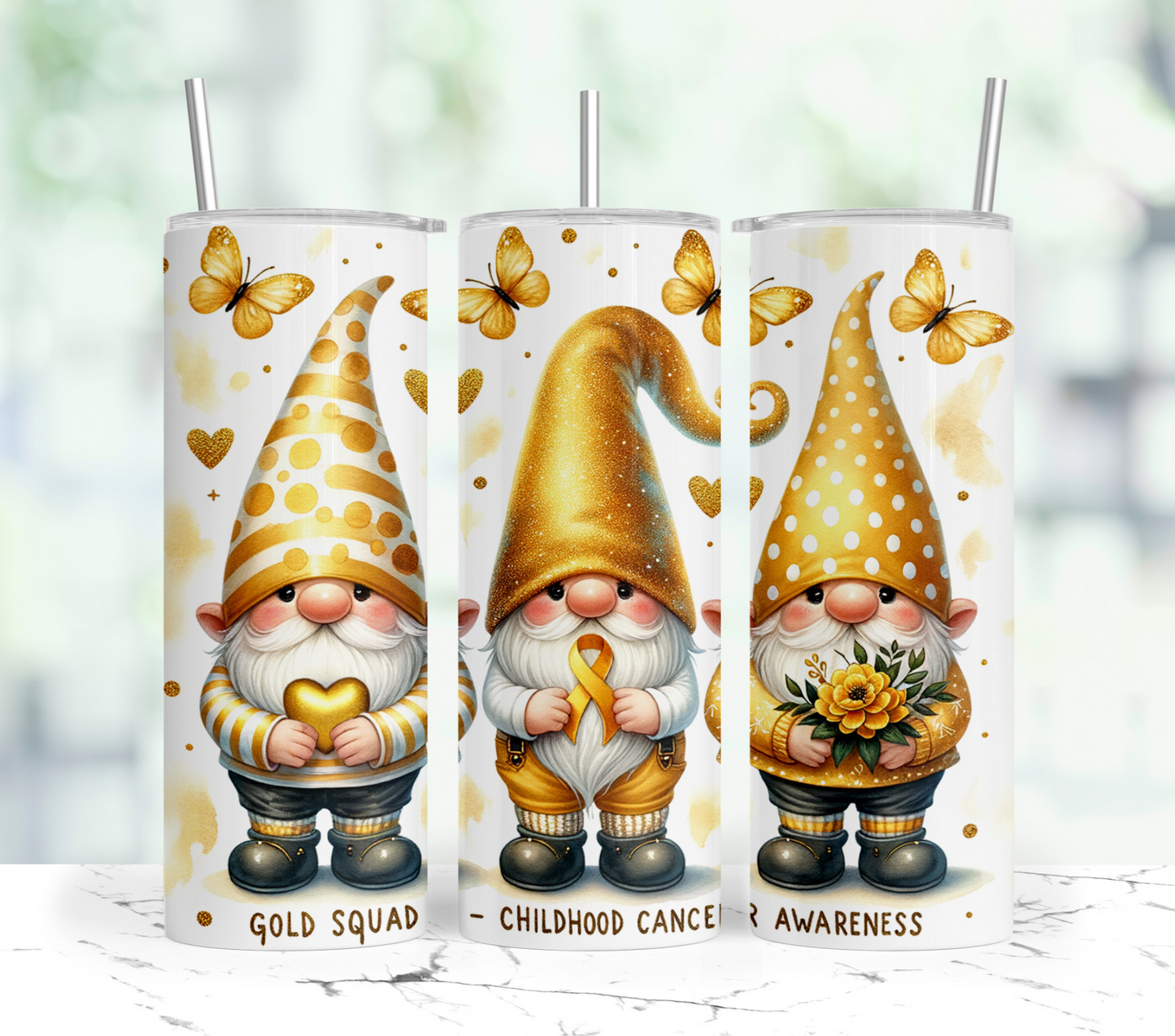 20oz: Gold Ribbon Gnomes