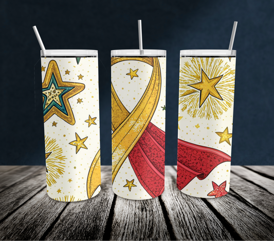 20oz: Super Hero Gold Ribbon